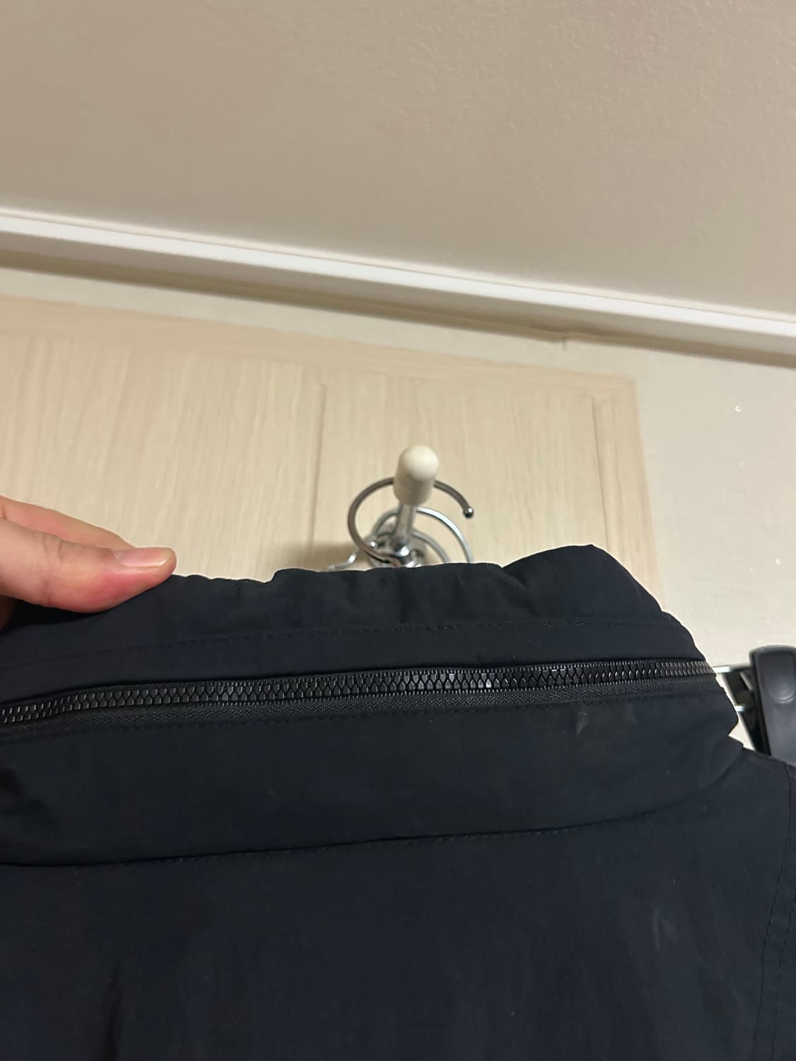 준지 23ss 쿼터집 히든후드 나일론 아노락 상품이미지6