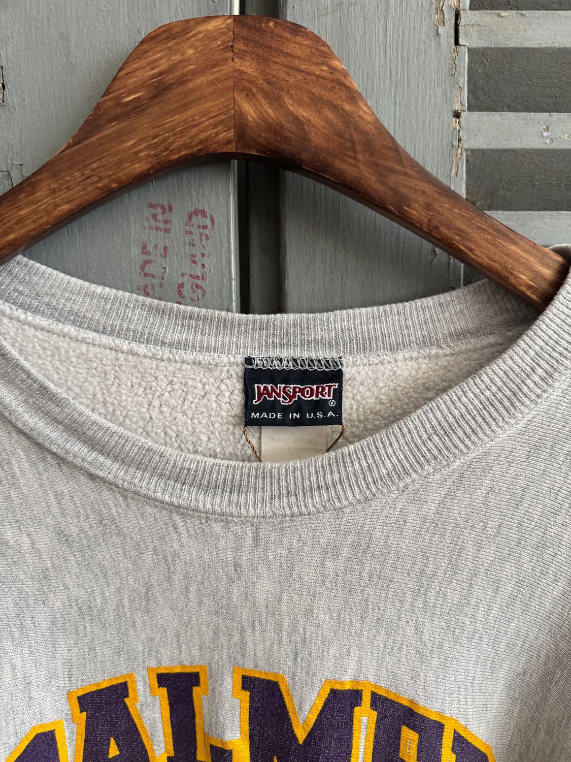 [L]80's 잔스포츠 Made in USA 리버스위브 스웻셔츠 상품이미지3