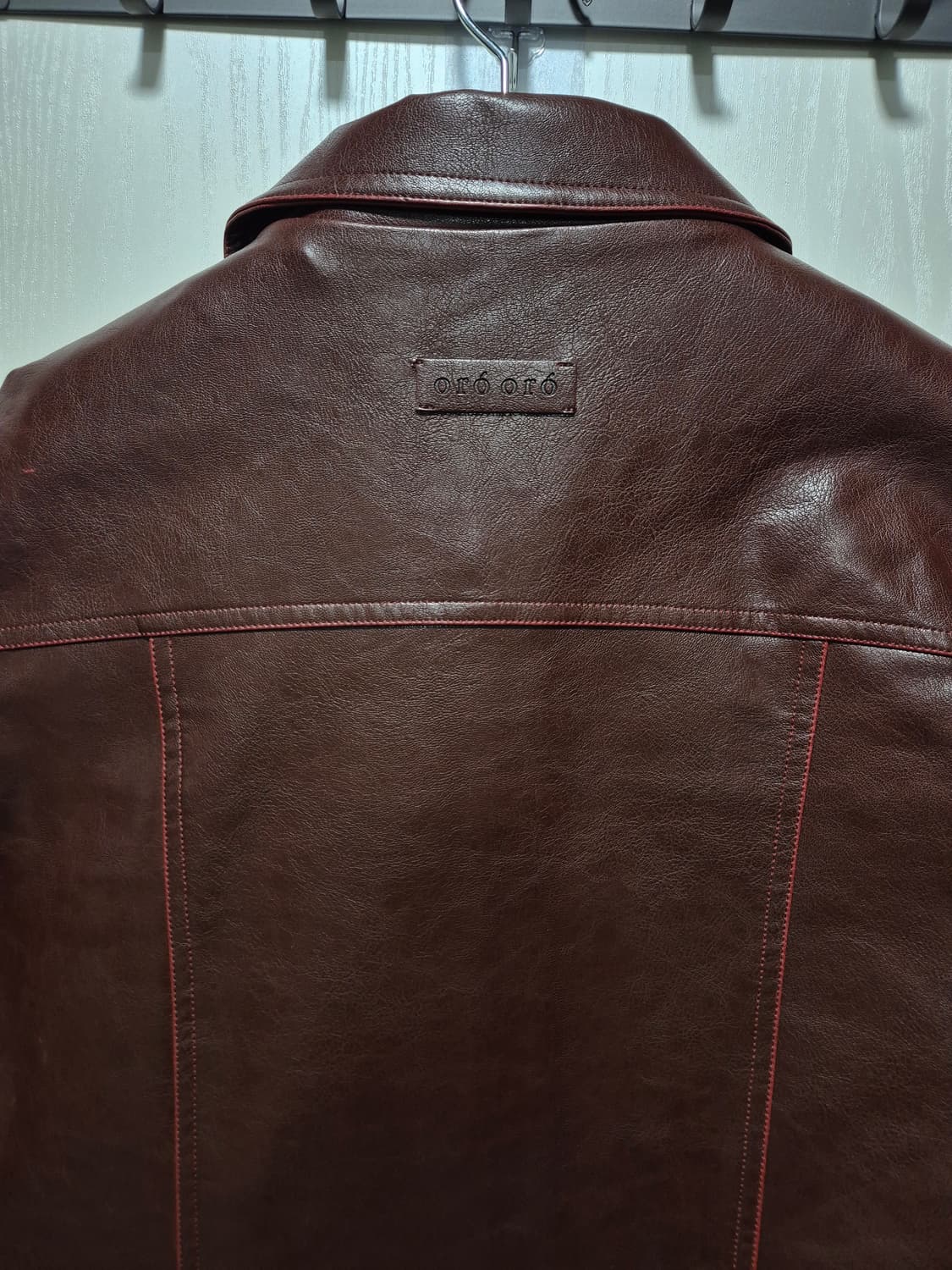 (새상품) ORO 오로 브라운 레더 크롭 자켓 상품이미지9