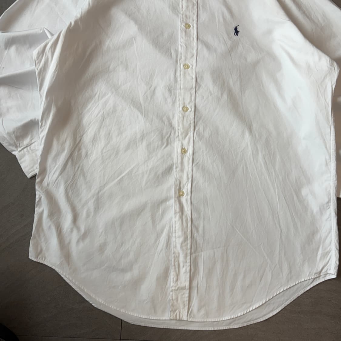 폴로 화이트 클래식 포니 로고 포플린 셔츠 상품이미지4