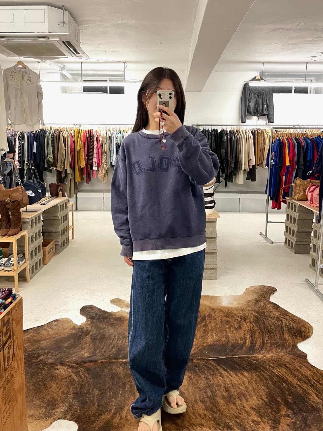 POLO ralph lauren sun faded sweat shirts 상품이미지3