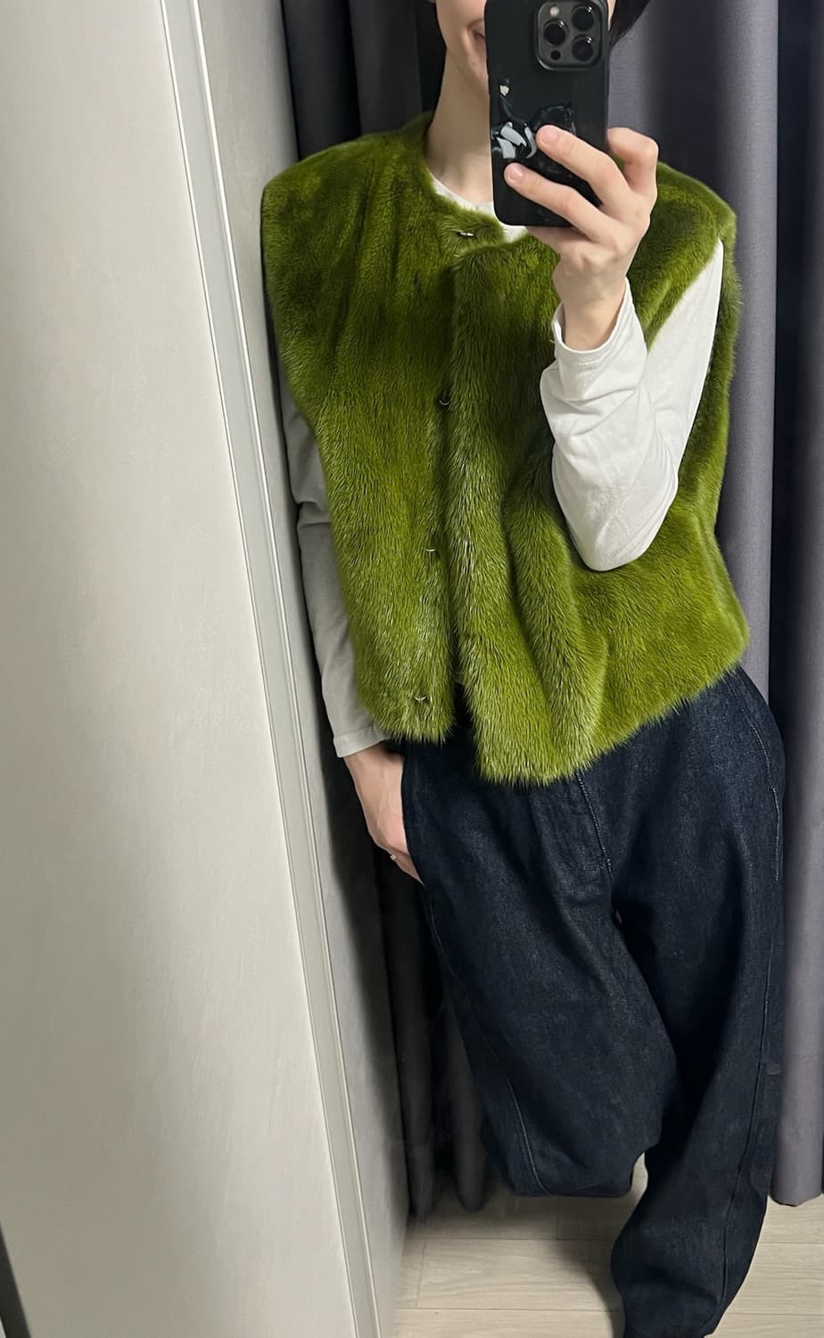 EURO 휘메일 밍크 베스트 상품이미지3