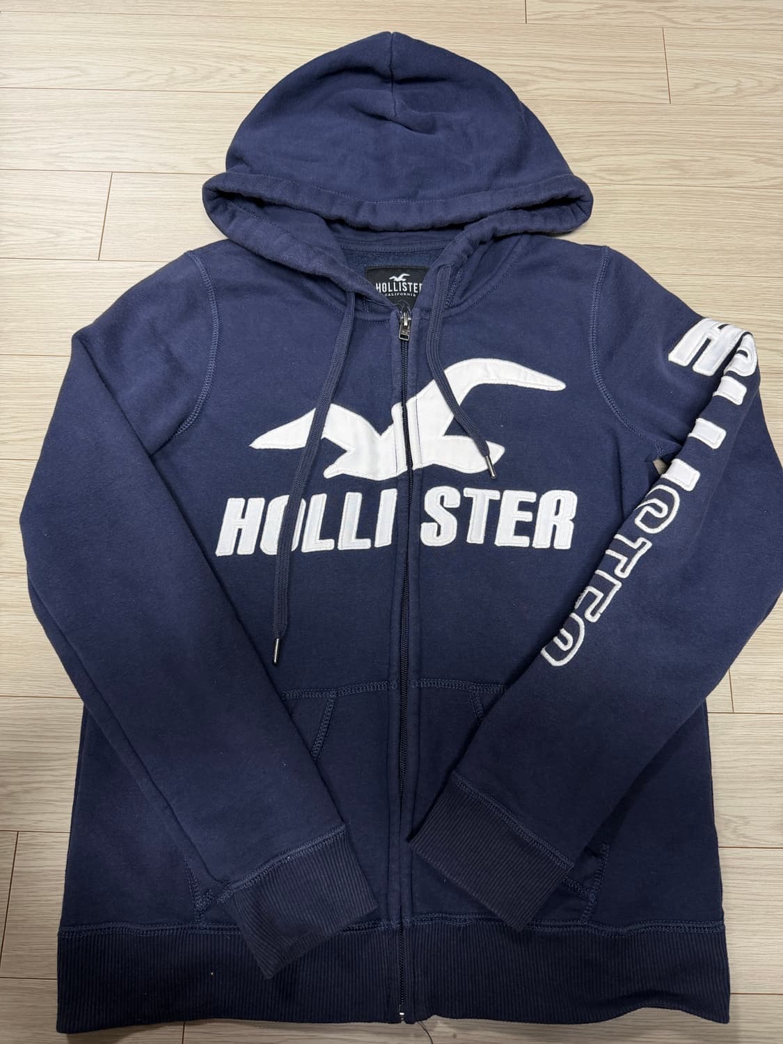 홀리스터 네이비 후드티 s 상품이미지2
