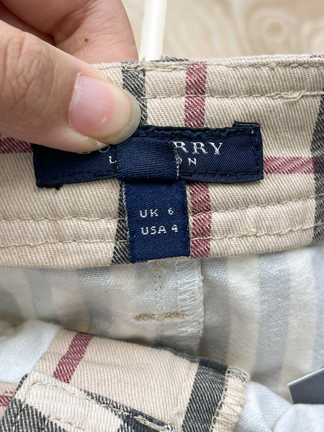 버버리 OG 노바 체크 숏 스커트 상품이미지6