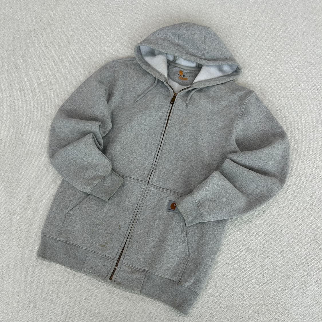 칼하트 그레이 기모 후드집업 상품이미지1
