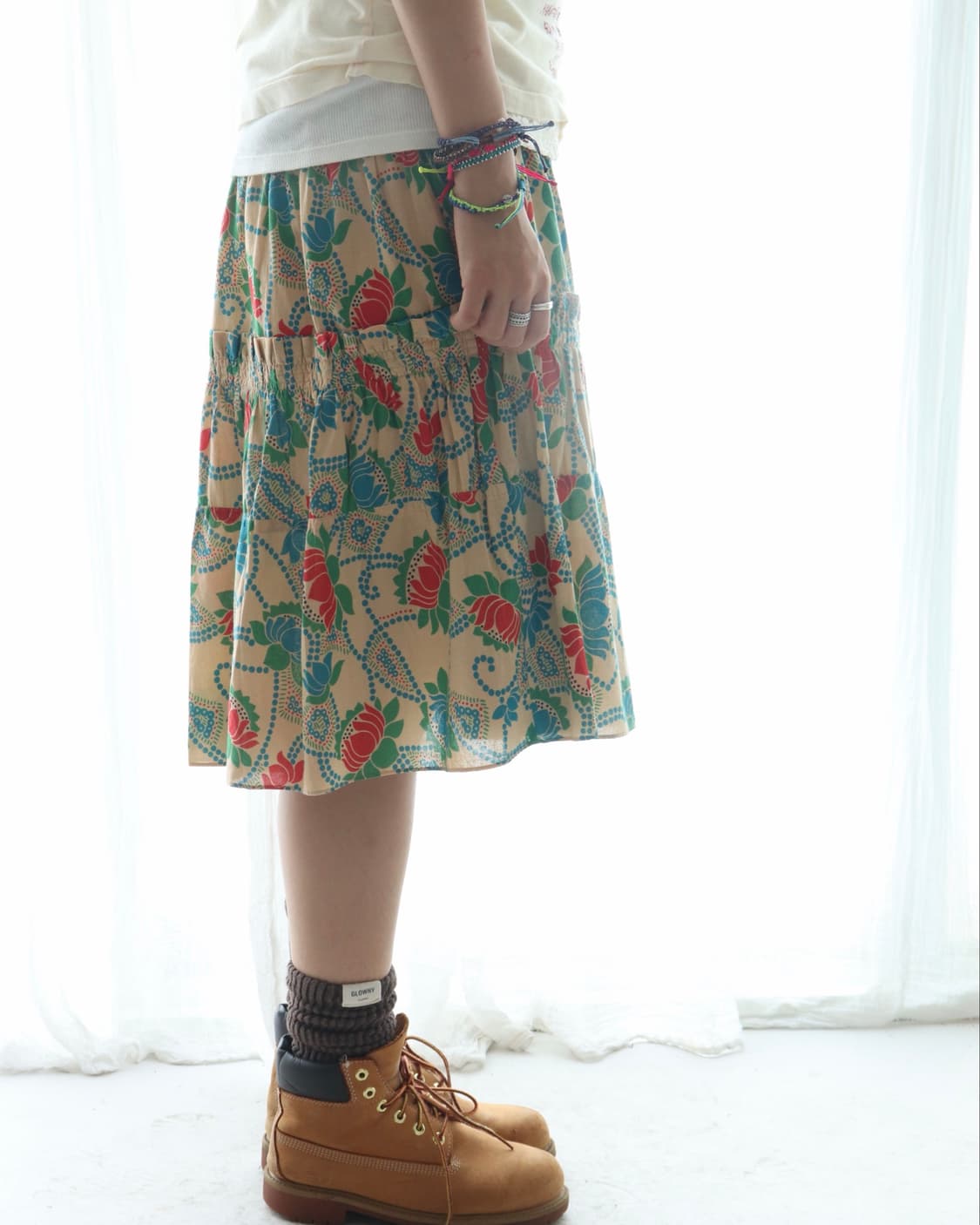 [Marc Jacobs] Green Floral Tiered Skirt 상품이미지7