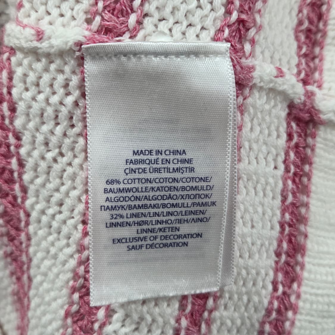 폴로랄프로렌 걸즈 스트라이프 니트 XL/16  상품이미지4