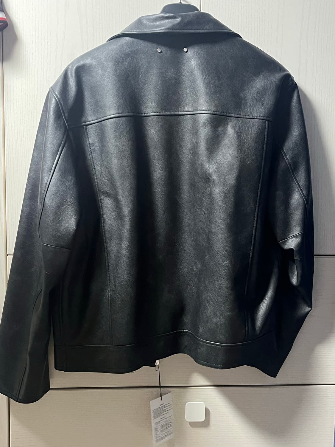 스페로네 블랙 레더 자켓 M 상품이미지2