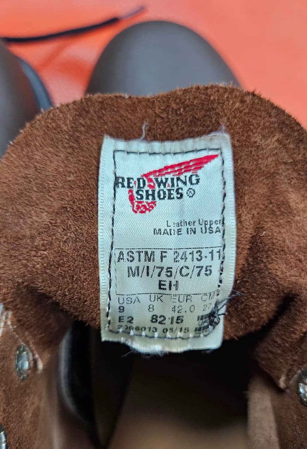 레드윙 5인치 워크화, 안전화 8215, US9EE  상품이미지8