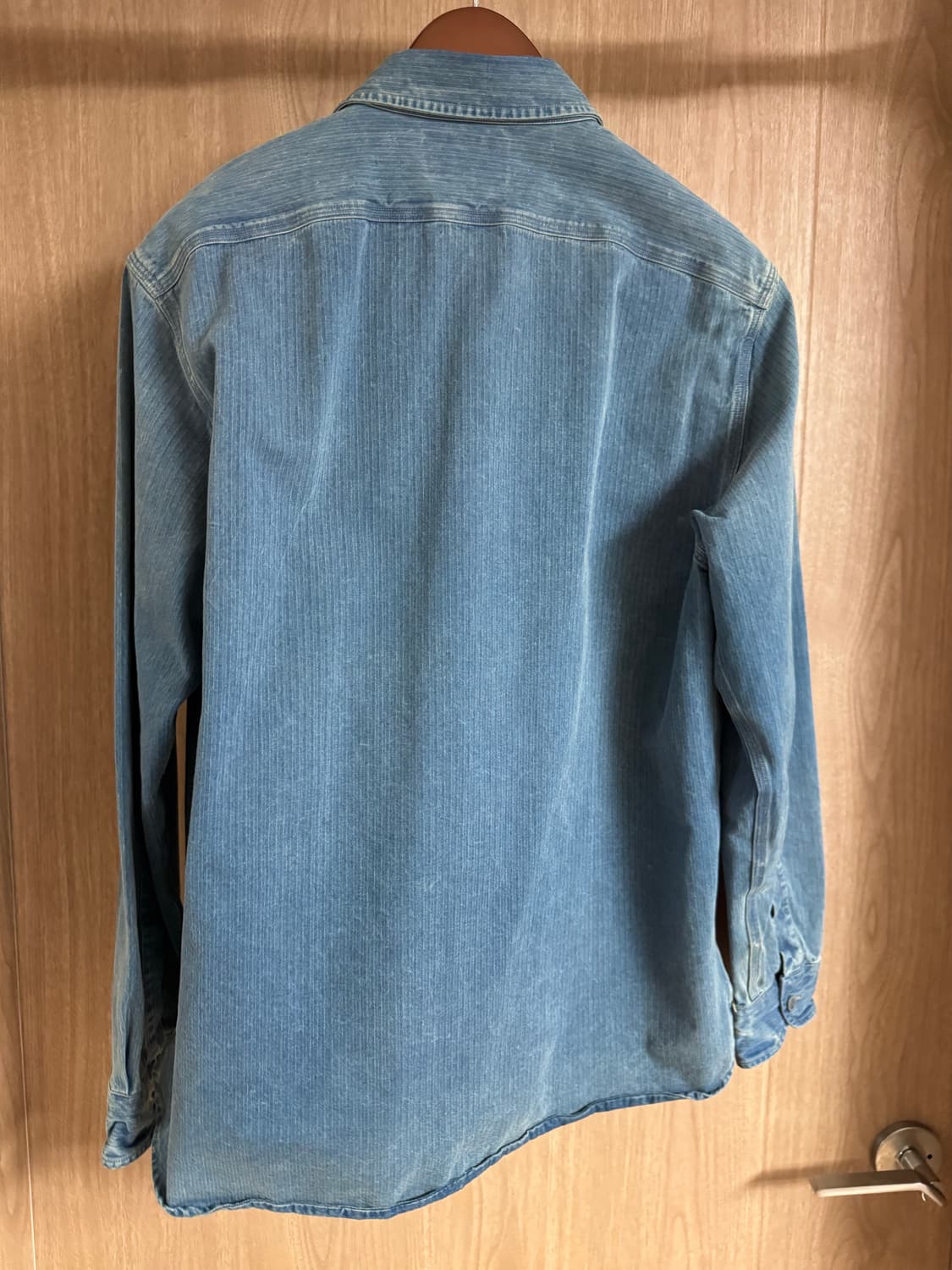 더블알엘(RRL) 인디고 헤링본 트윌 워크 셔츠 L사이즈 상품이미지3