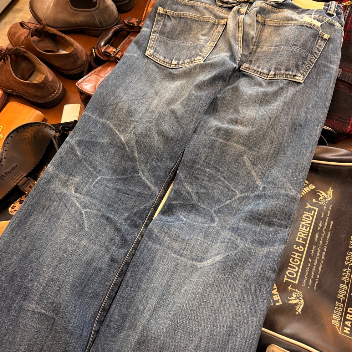 SOMET 일본생산 신치백 데님 실측 34 상품이미지3