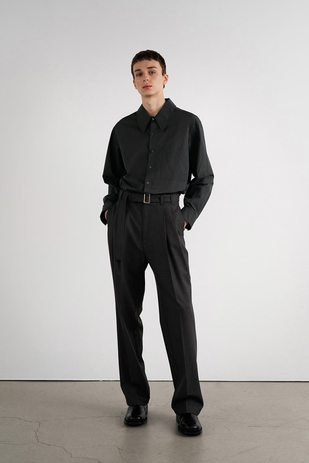 [M] 인사일런스 와이드칼라 셔츠 상품이미지4