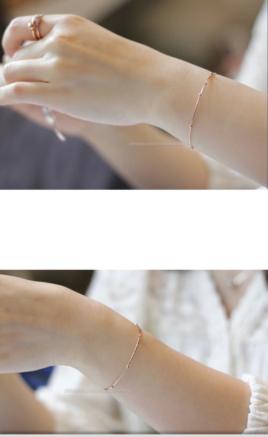 14k큐티오픈볼 와이어뱅글팔찌 상품이미지3