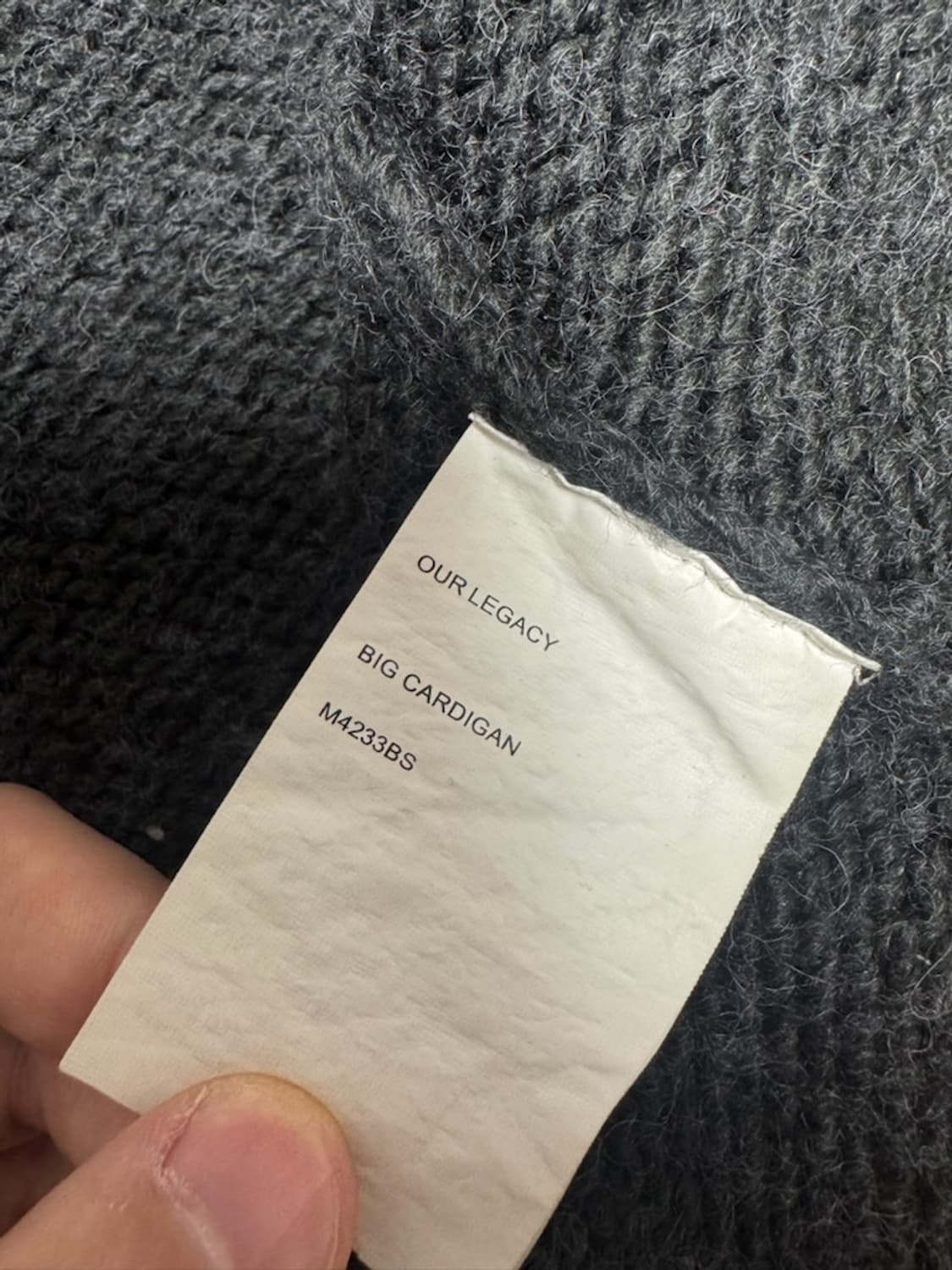 아워레가시 23FW 빅 가디건 48 상품이미지3