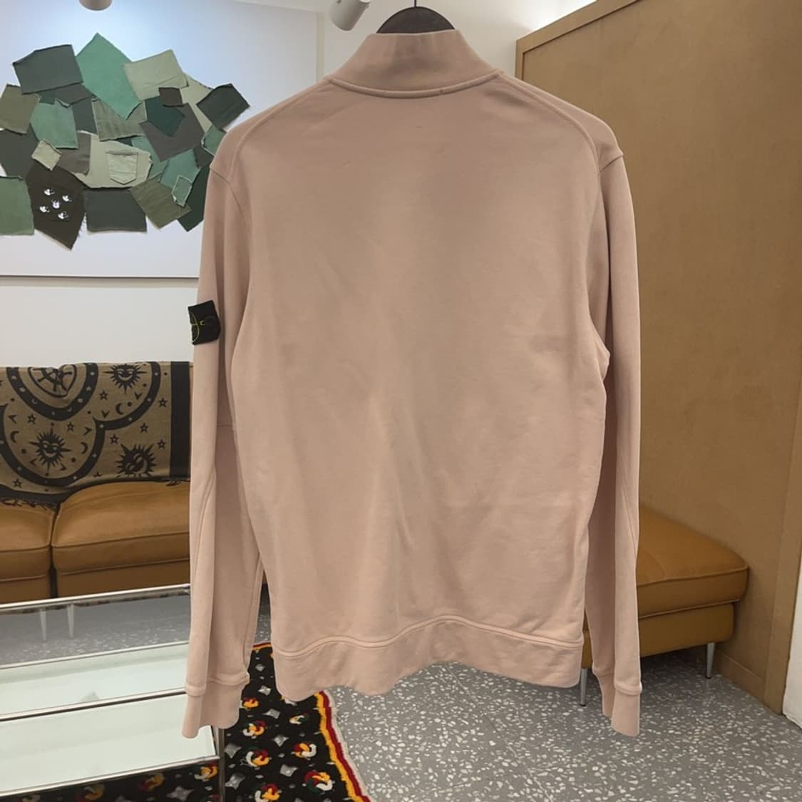 스톤 아일랜드 여리핏 멀티포켓 딸기우유 집업 자켓 95 C07616 상품이미지4