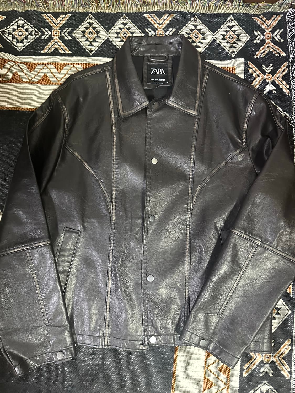 자라 웨스턴 가죽 자켓 상품이미지1