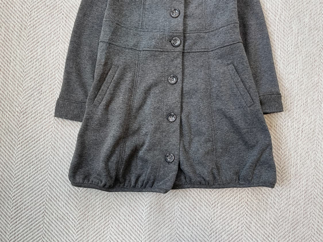 빈티지 후드 셔링 실루엣 롱 코트  J03832 상품이미지2