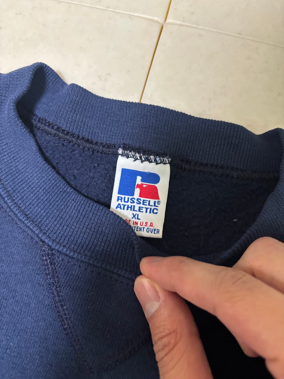 Usa 90s 러셀 애슬레틱 스웻셔츠 네이비 XL 상품이미지2