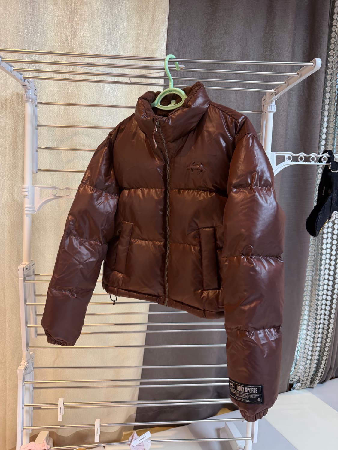 HDEX 크롭 패딩  브라운 s몰 상품이미지3