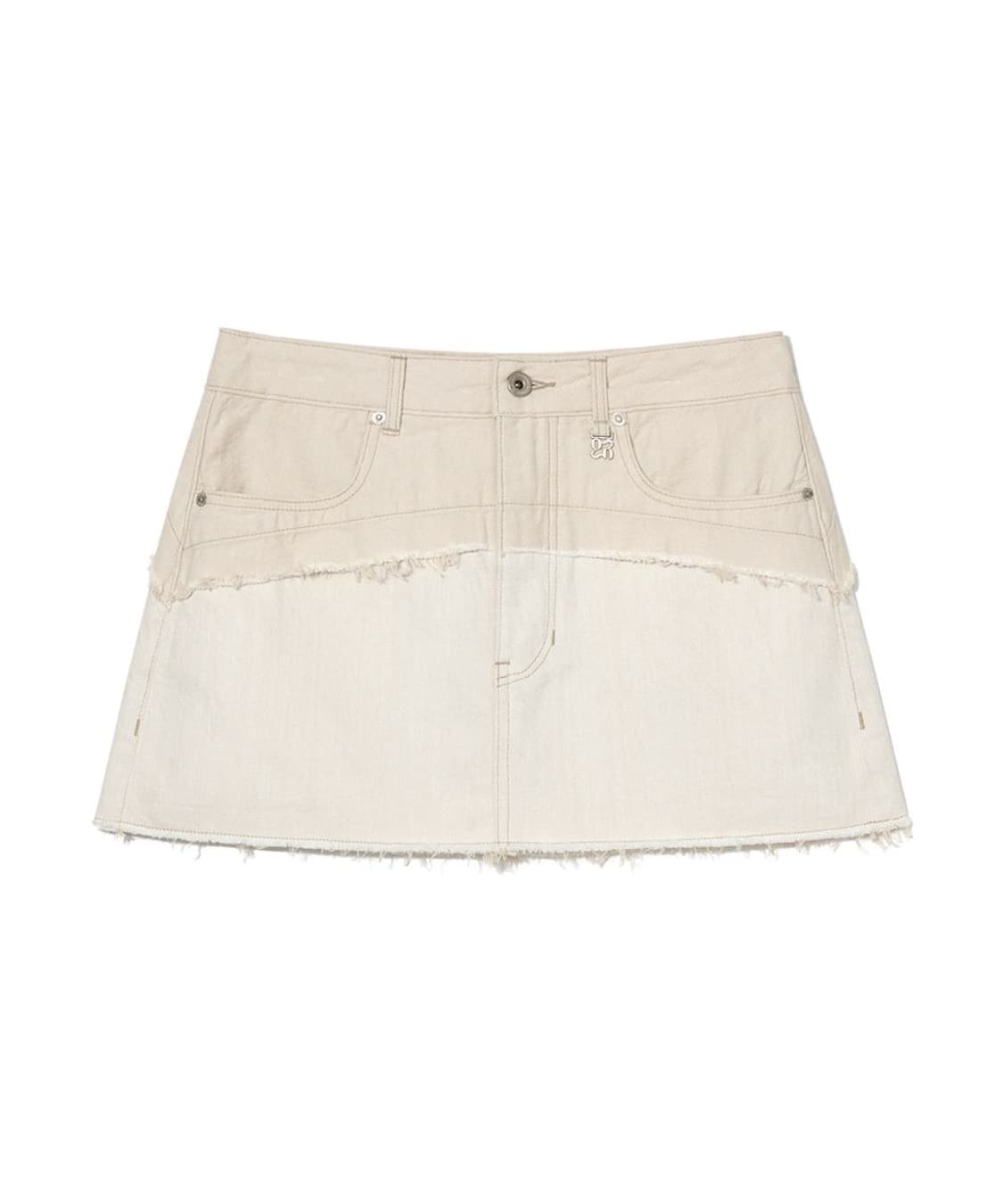 GLOWNY ARIZONA TWOTONE SKIRT (Sand) 상품이미지1