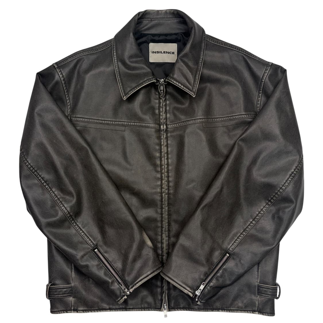 인사일러스 워시드 에코 레더 자켓 L 상품이미지1