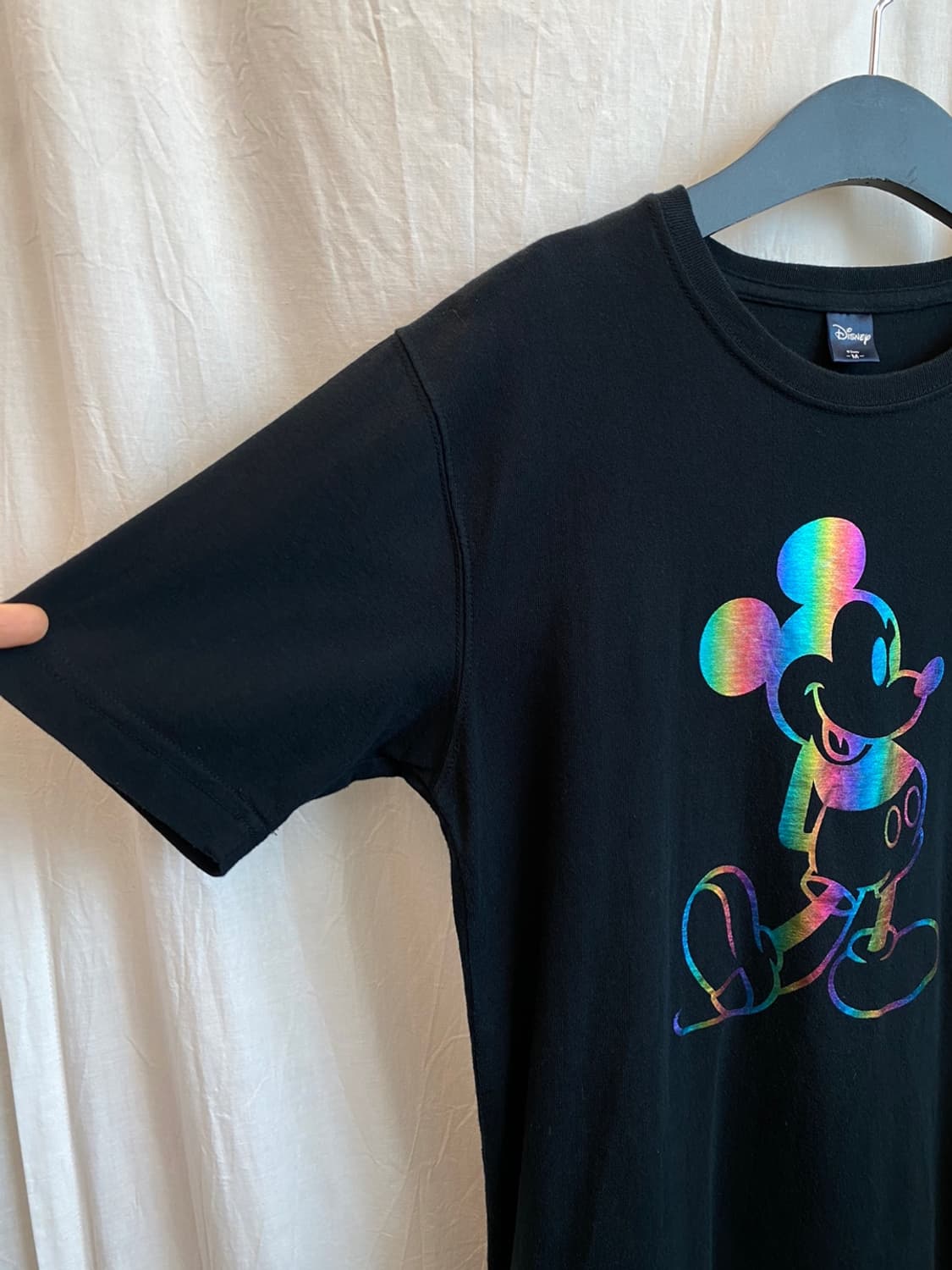 DISNEY 블랙 미키 반팔티셔츠(M) 상품이미지5