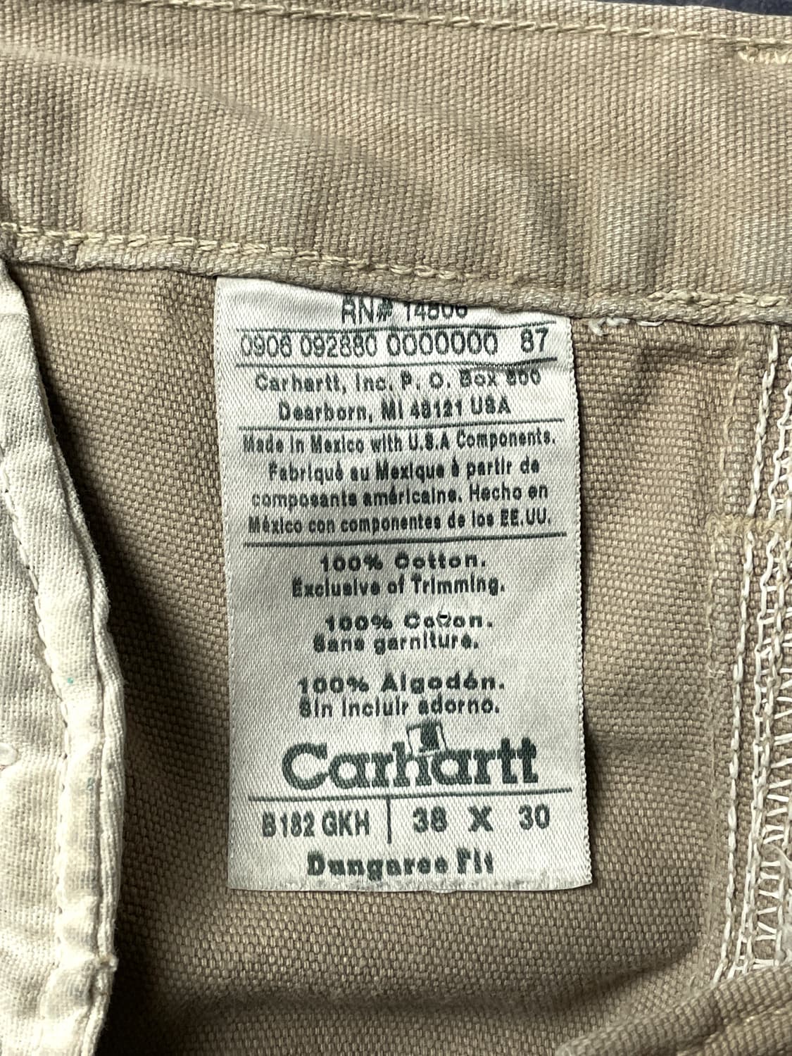CARHARTT 칼하트 빈티지 베이지 카고 팬츠 상품이미지9