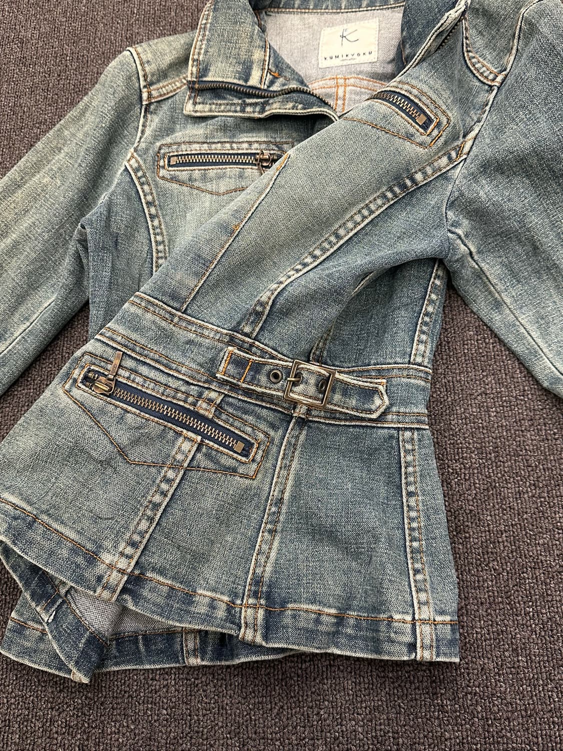2)KUMIKYOKU vintage 여성 트러커 데님자켓 상품이미지6