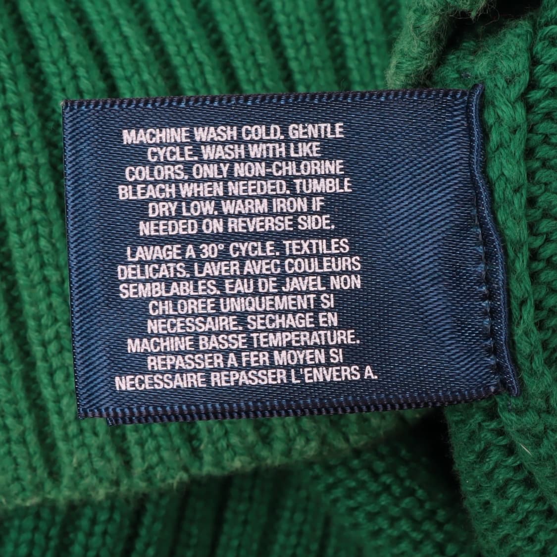 폴로 랄프로렌 빅포니 그린 투톤 하프집 니트 상품이미지9