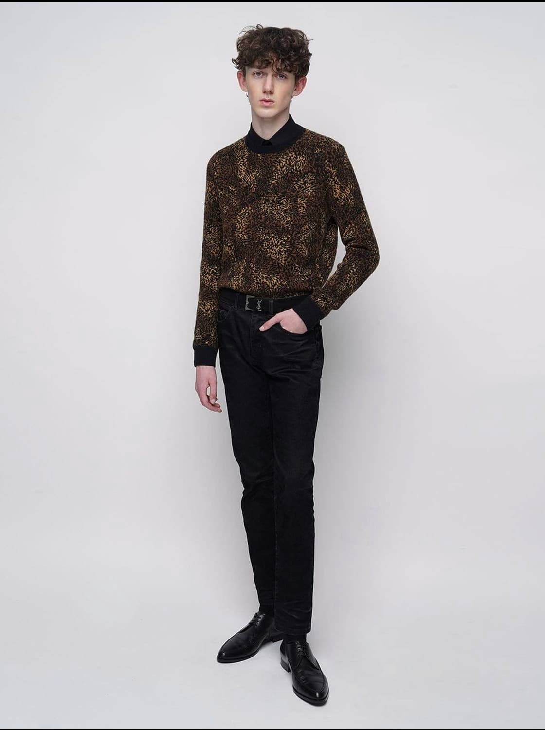 생로랑 레오파드 스웨터 상품이미지2