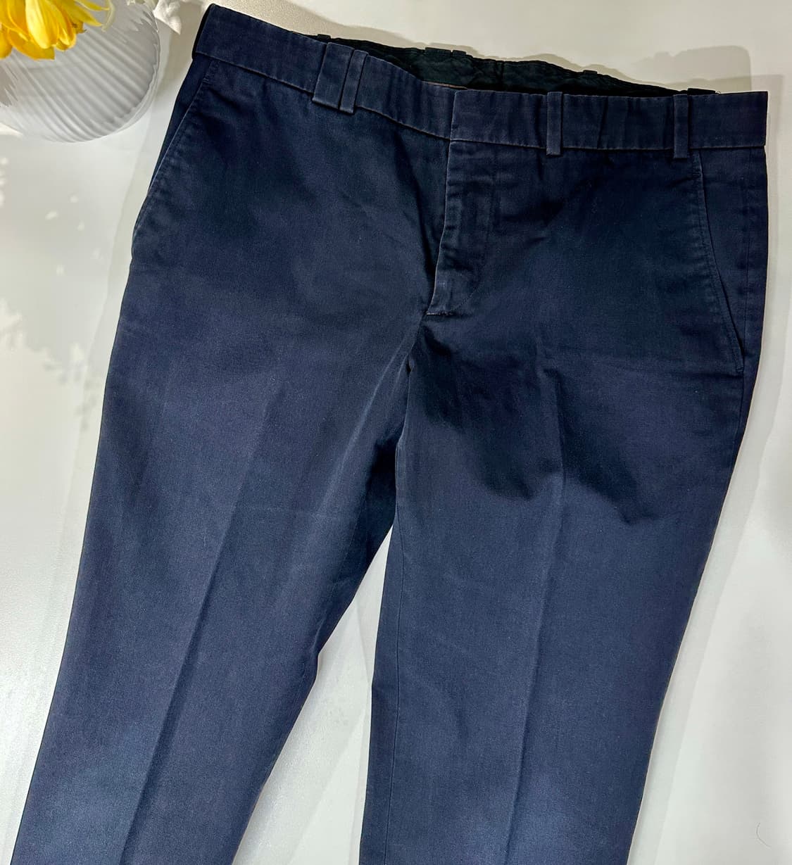 에르메스 네이비 블루 코튼 치노 팬츠 상품이미지1