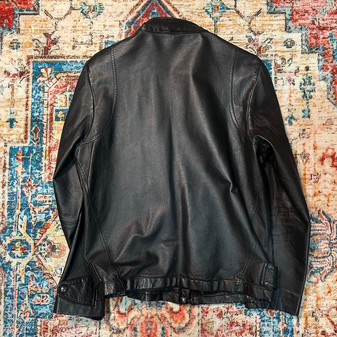 [L] 지스타 로우 싱글 레더자켓 상품이미지2