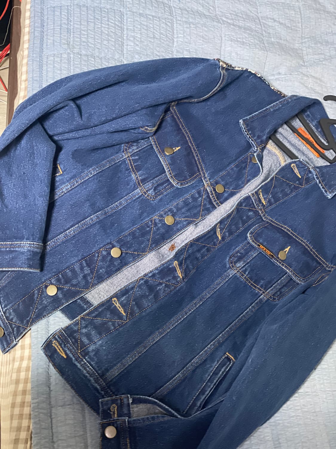 Ersco 블루 데님트러커 자켓 xl 판매합니다 상품이미지3