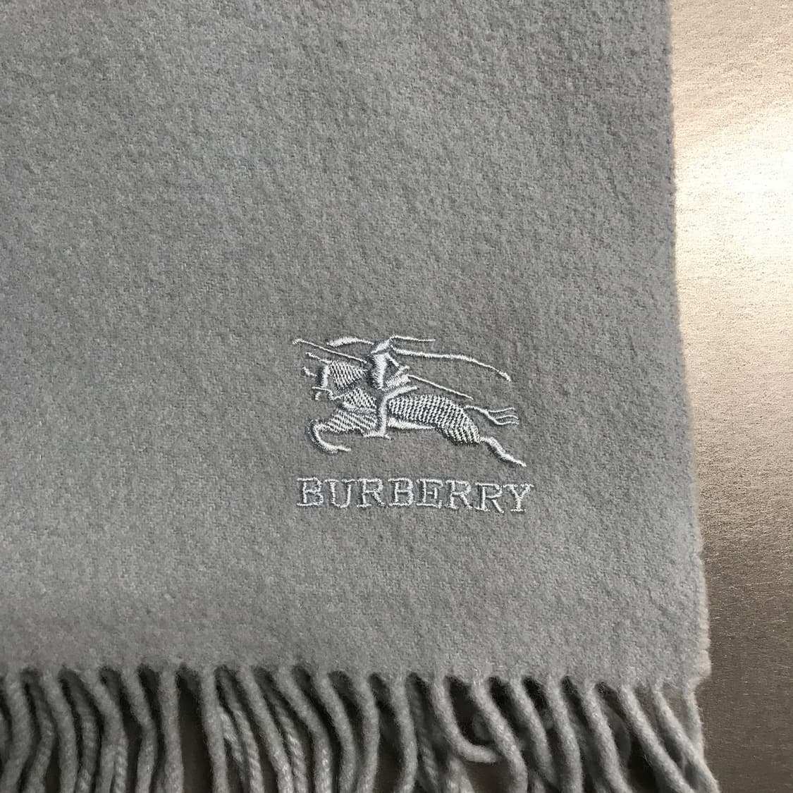 버버리 정품 램스울 머플러 블루 상품이미지3