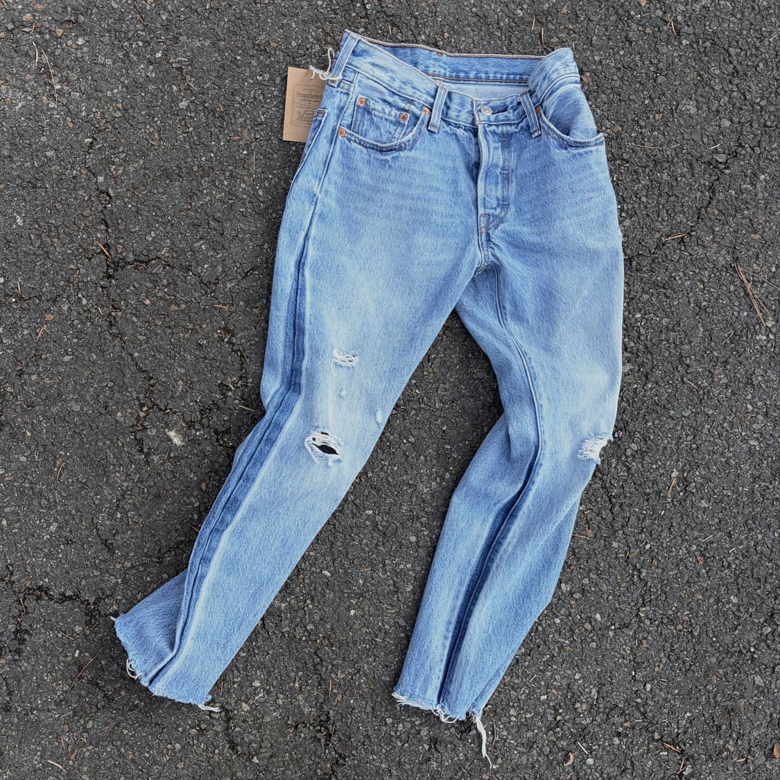 리바이스 501 사이드 에이징 연청 데님 (28)   상품이미지1