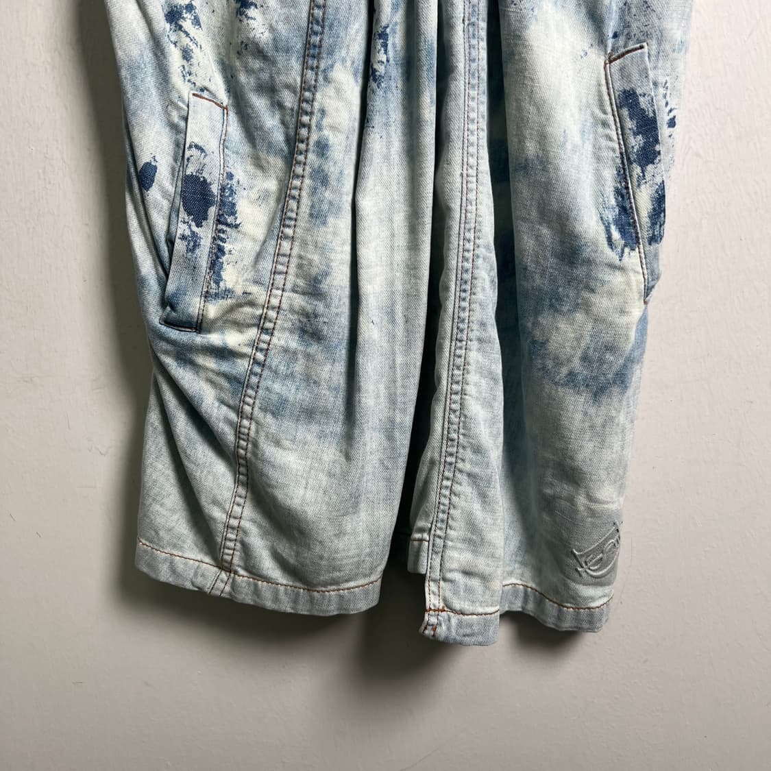 diesel 디젤 아카이브 블리치 가공 데님 원피스 XS 상품이미지5