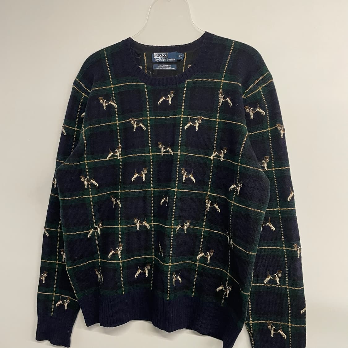 90s 폴로 랄프로렌 헌팅독 플레이드 니트 상품이미지3