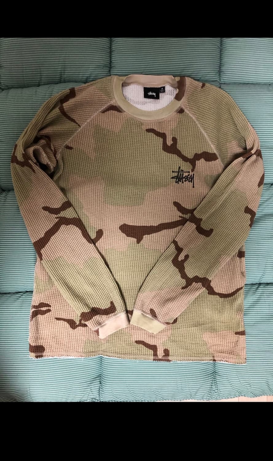 스투시 써멀 와플 롱슬리브 카모 상품이미지1