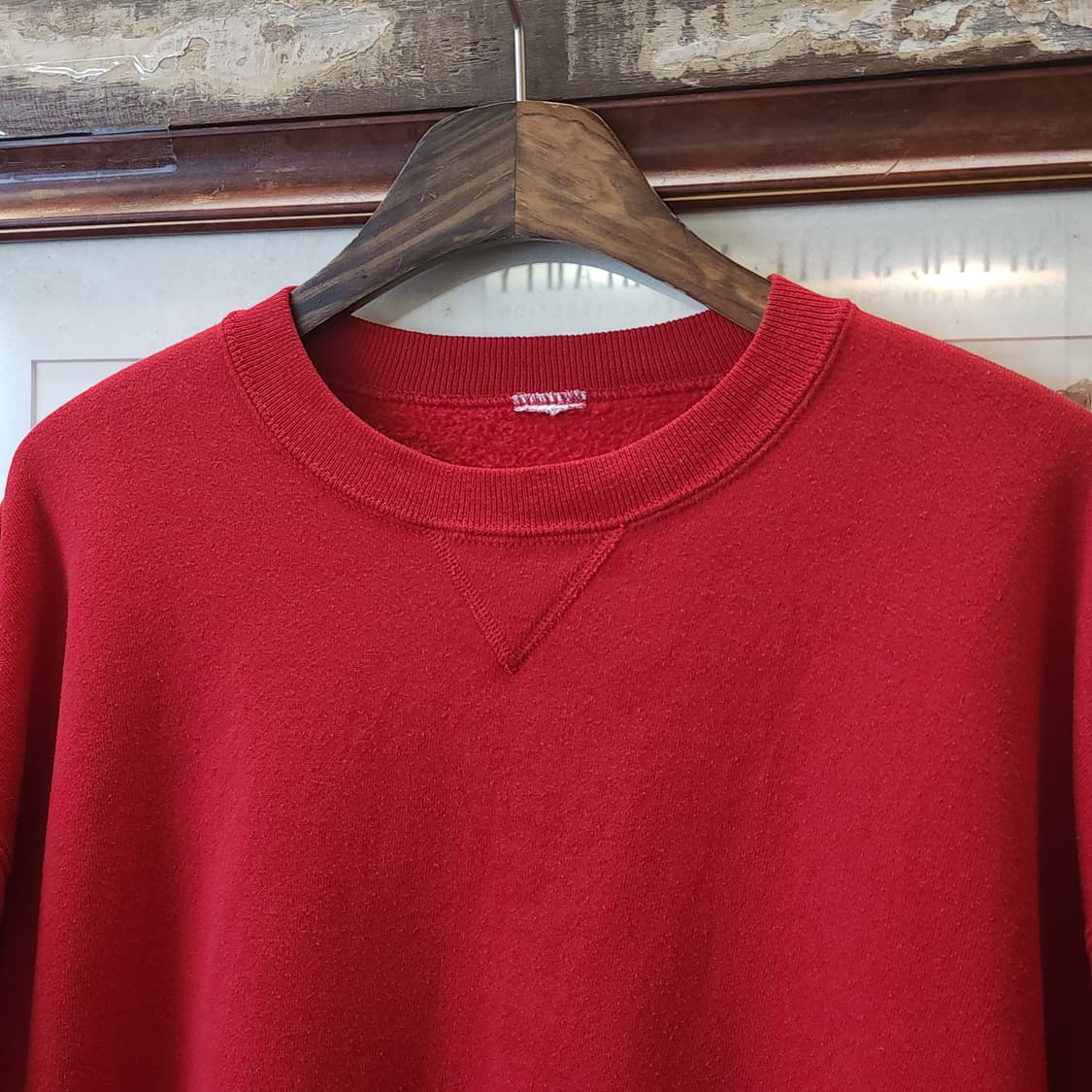 90s 빈티지 러셀 스웻셔츠 러셀 블랭크 레드 플레인 스웻셔츠 xl 상품이미지3