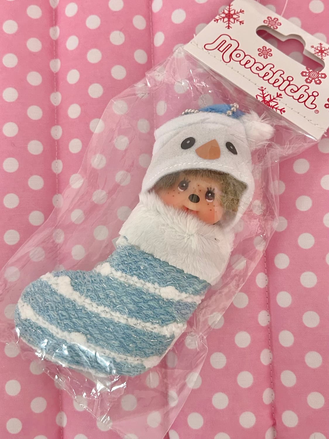 [정품/세트할인] 눈사람 몬치치 크리스마스 오너먼트 키링 / 양말인형 상품이미지1