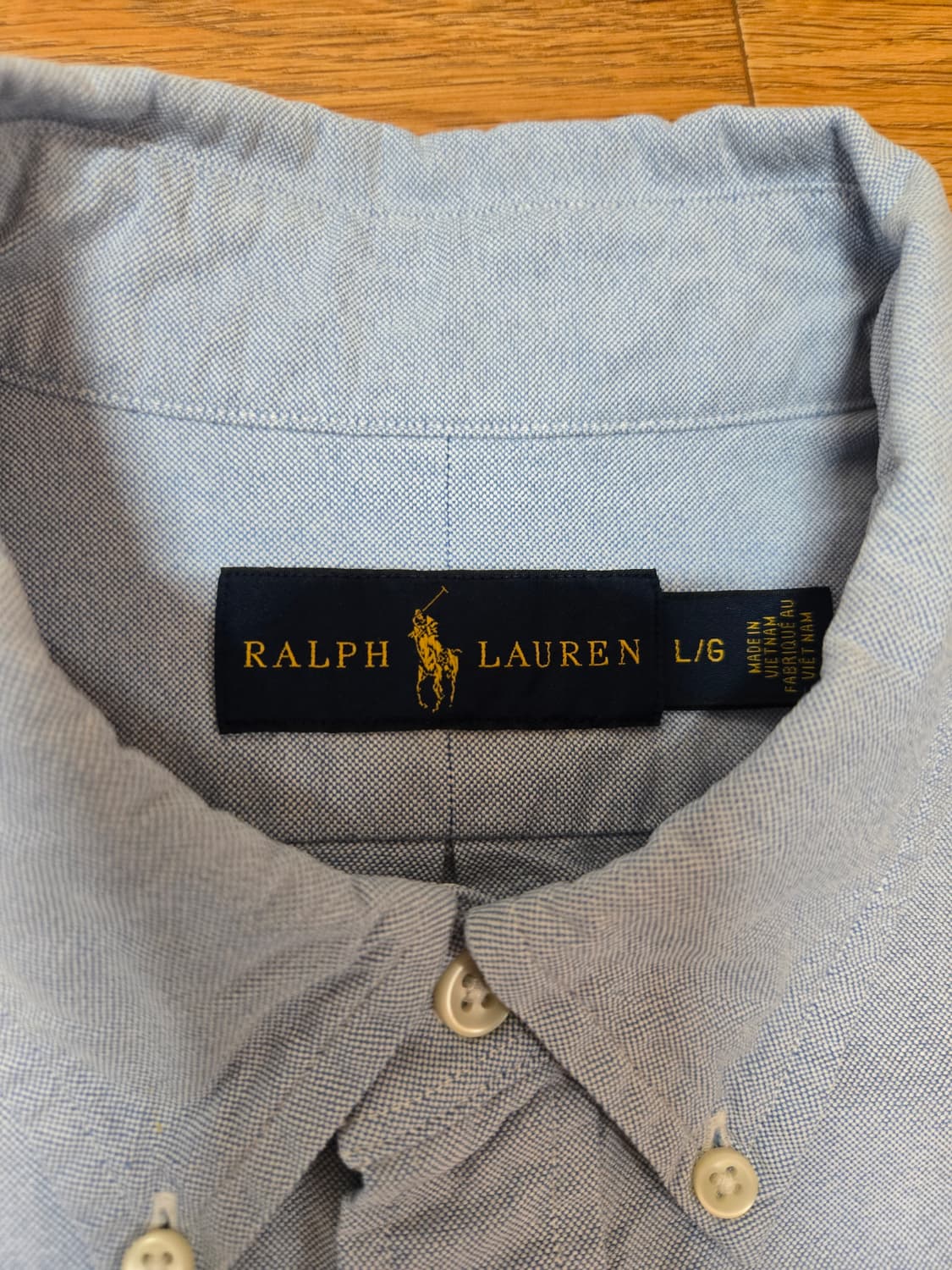 폴로 랄프로렌 남성 블루 옥스포드 셔츠(L사이즈) 상품이미지7