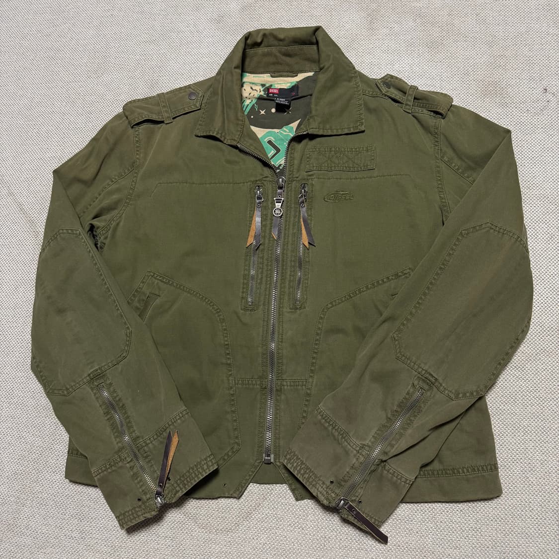 DIESEL 올드 디젤 빈티지 코튼 디테일 스윙톱 자켓 상품이미지1