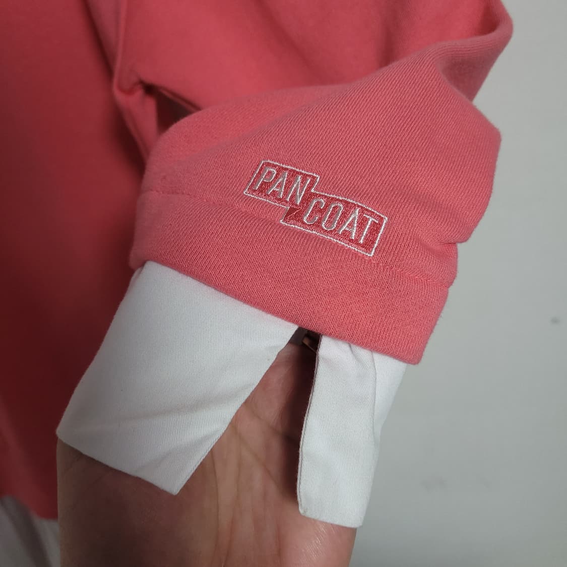 (S) PANCOAT 팬콧 핑크 맨투맨 원피스 상품이미지2