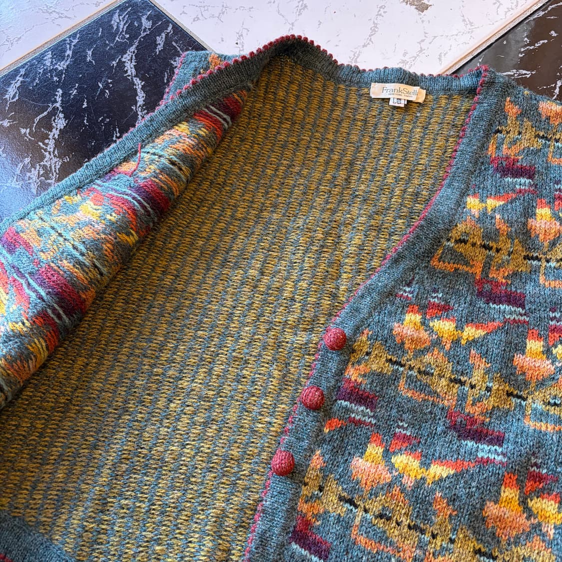 vintage knit vest 상품이미지3