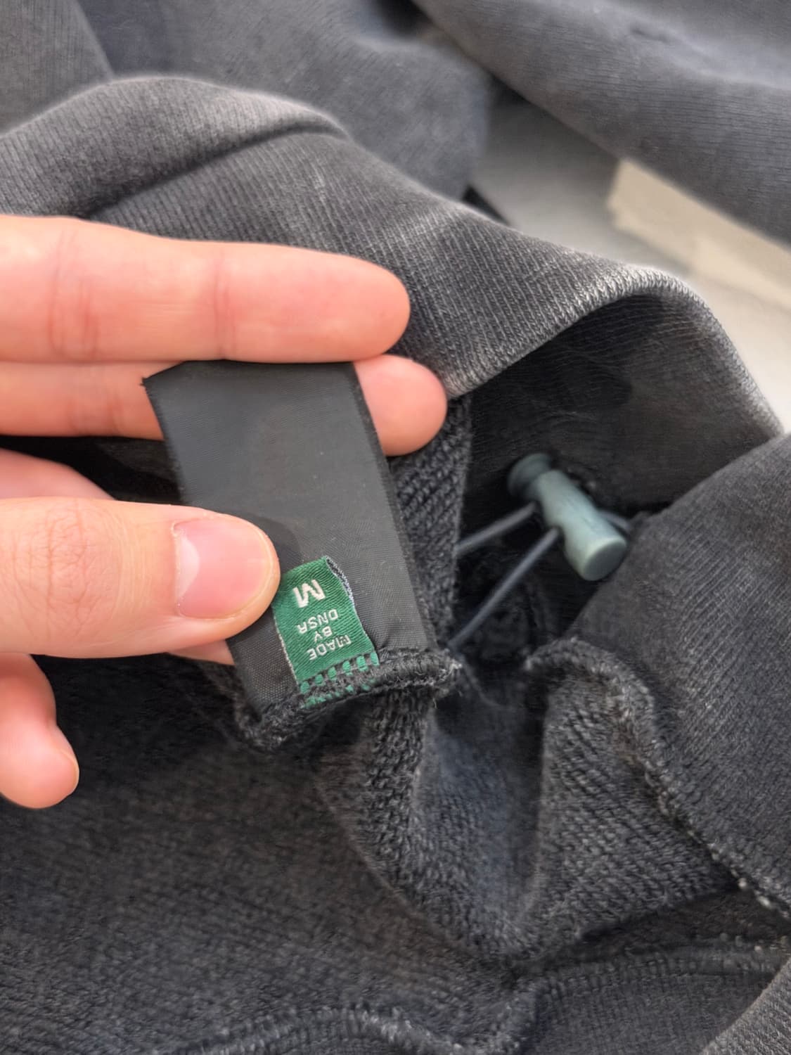 DNSR 쏠트 다잉 로스트 엔젤 바라클라바 후드티 블랙 상품이미지4