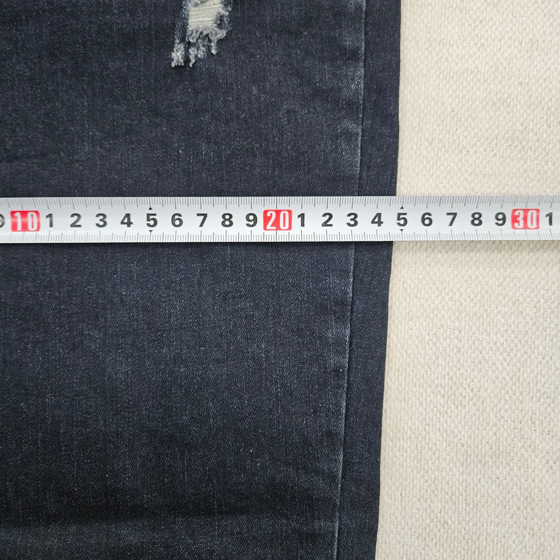 [실측확인] 고급 여성 레이스 플라워자수 데님 팬츠 0120Y2 상품이미지7