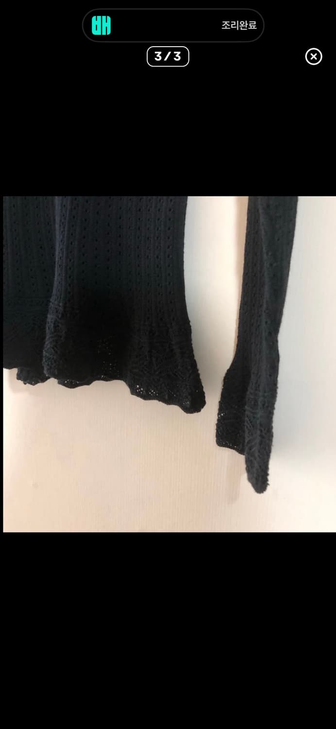 블랙 레이스 그런지 가디건 y2k 펑크 고딕션 상품이미지3