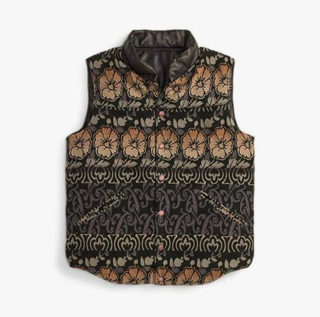 RRL 리버시블 레더 자카드 베스트 [새상품] 상품이미지3