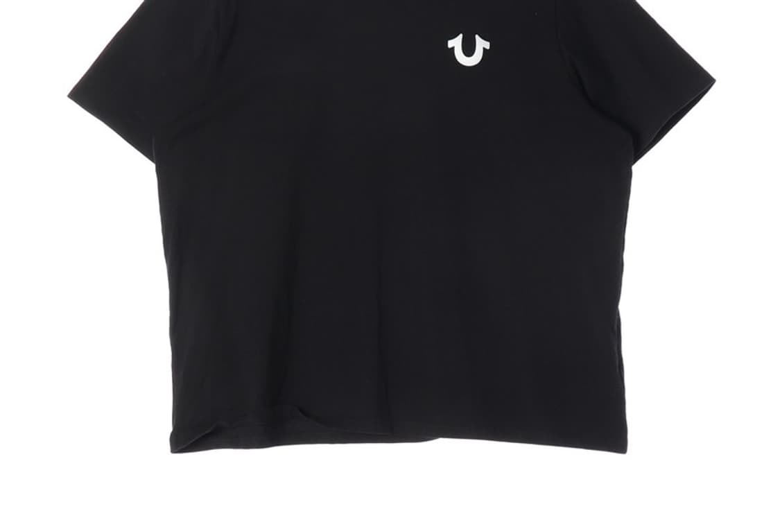 트루릴리전 블랙 홀스슈 백로고 반팔티 XL 상품이미지4