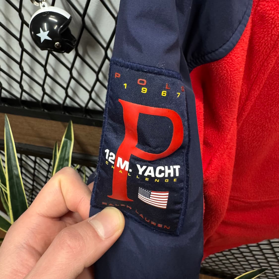 90s 폴로 랄프로렌 스포츠 나일론 자켓 레드 네이비 배색 상품이미지6